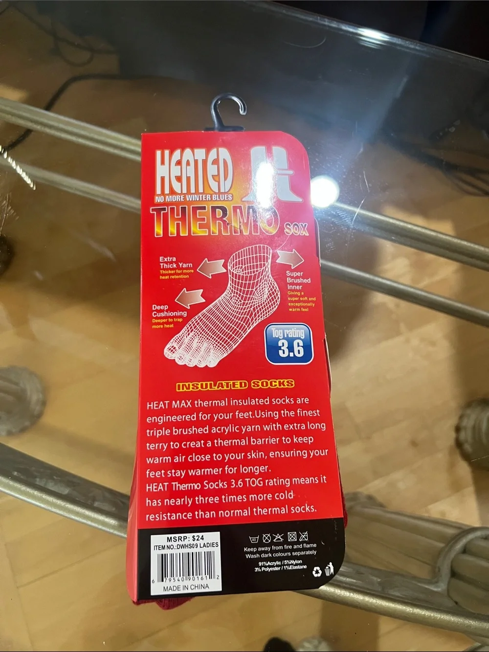 Thermo Sox Insulated Men's Socks - Red